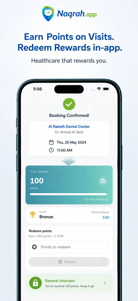 Earn points on every visit, redeem them for rewards in-app.