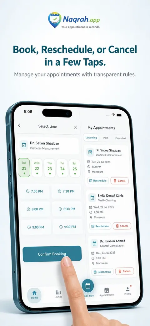 Book, reschedule, or cancel an appointment in a few taps.