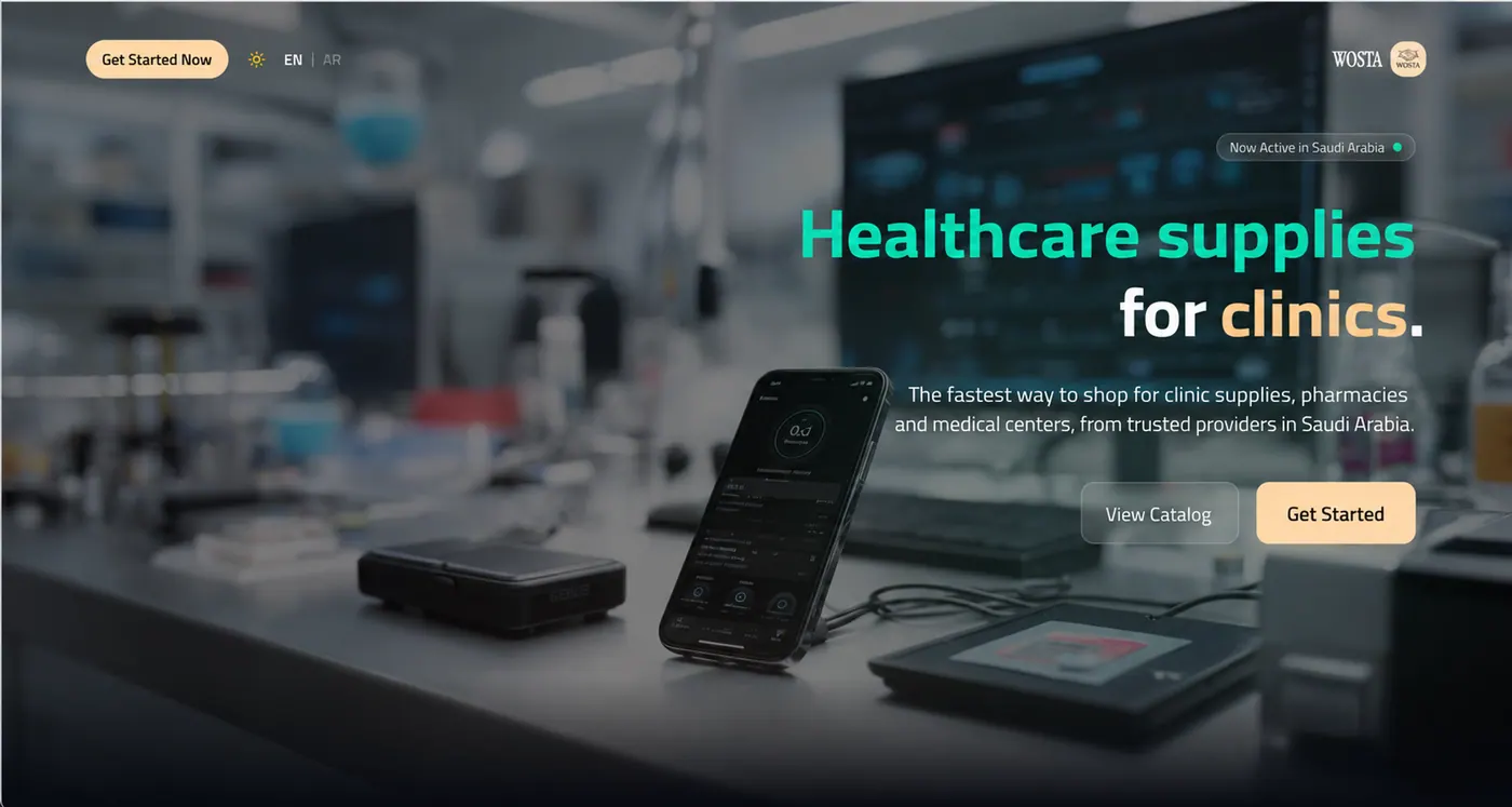 WOSTA web platform interface